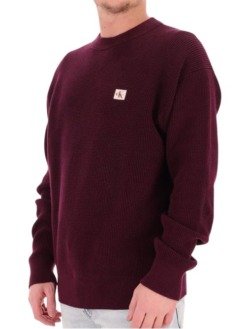 Maglioncino lavorazione waffle Calvin Klein Jeans | LV04RD313G5FL